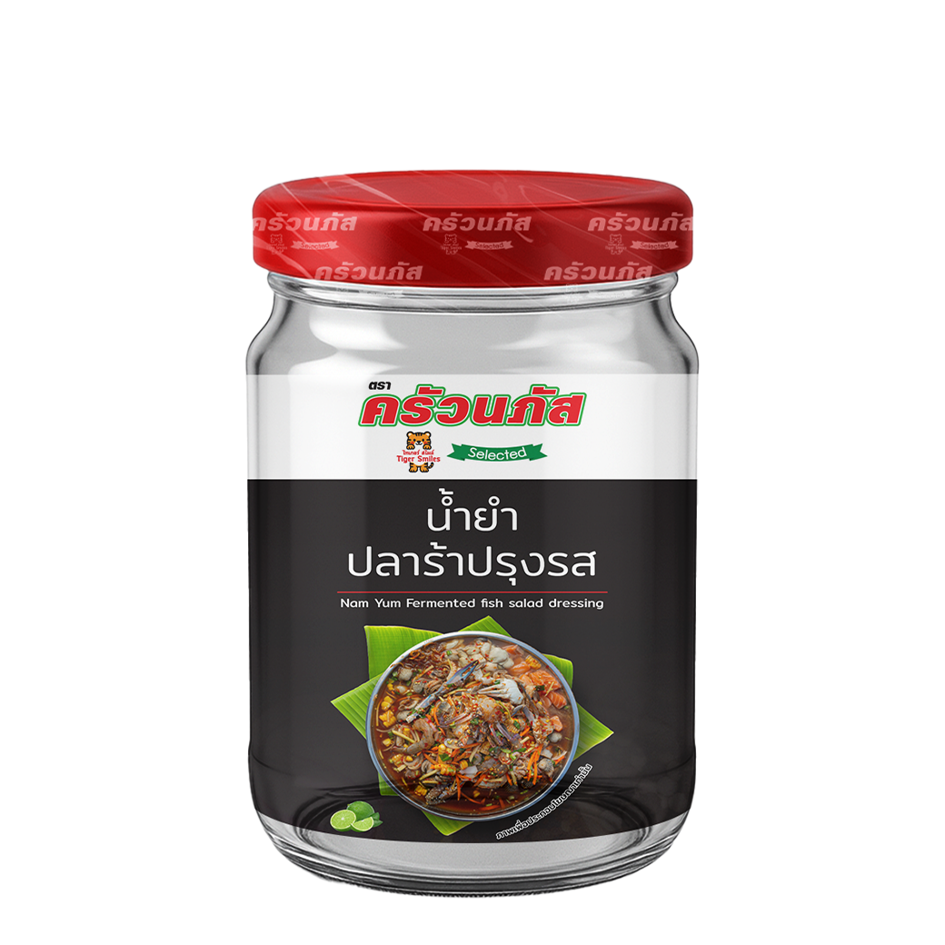 Kruanapat Spicy Mixed Salad with Fermented Fish Sauce (Glass jar) 450g x 24 jar